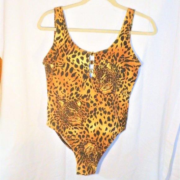 EYE of the TIGER ~ SWIMSUIT ~ FOLLEY BEACH ~ 3 Jewels in Center (11/12) - Picture 1 of 3
